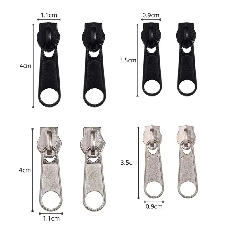 Description Picture 4 of item8Pcs 4 Sizes Set Universal Instant Fix Zipper Repair Replacement Slider Zippers For Sewing Clothes Bag Luggage Fix Repair