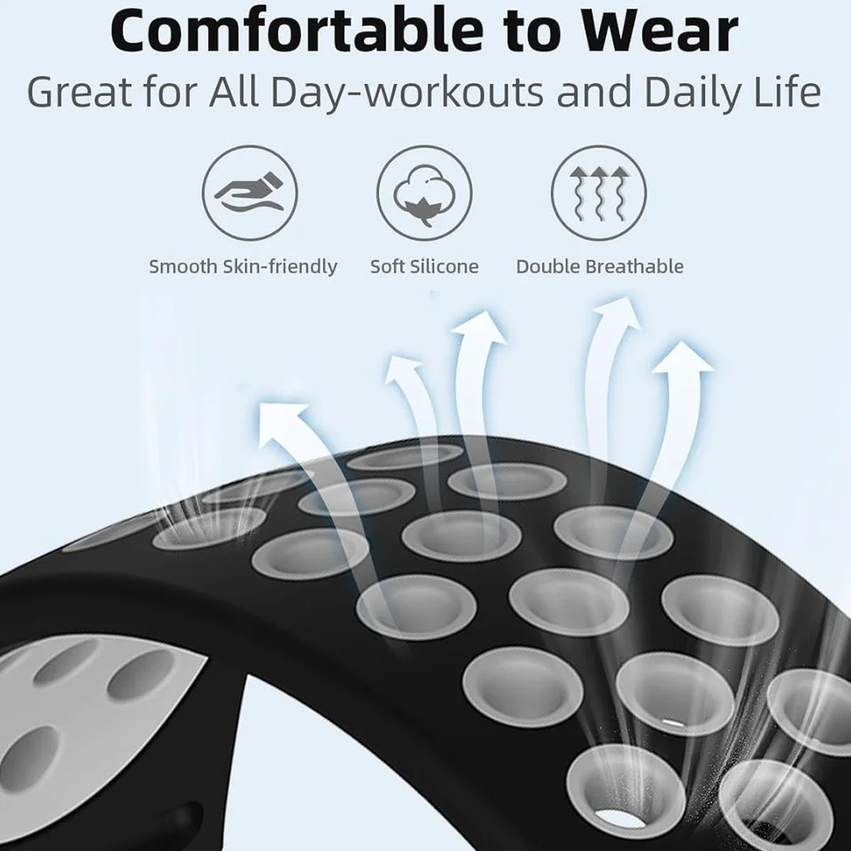 Enhanced Sport Strap for Smartwatches - Premium Watchband Bracelet Accessory
