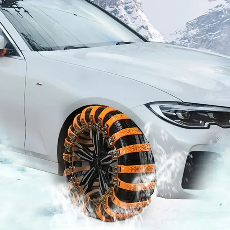 Car tire anti-skid chain SUV off-road vehicle snow chain universal snow tire anti-skid zip tie Accessories 1/8/10/16/20pcs