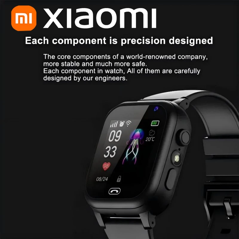 Xiaomi Kids Smartwatch 4G Wifi SOS GPS Location Video Call Analogue Card Waterproof Watch Camera Boys Girls Upgrade New Watch 5
