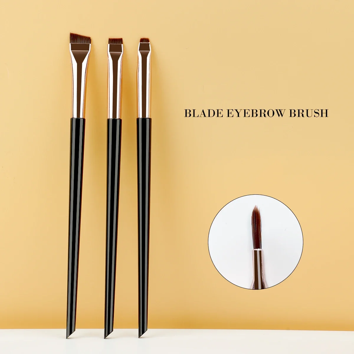 Upgrade Blade Ultra Thin Eyeliner Brush Fine Angle Flat Eyebrow Brush Under  The Eye Place Makeup Brushes Precise Detail Brush - AliExpress