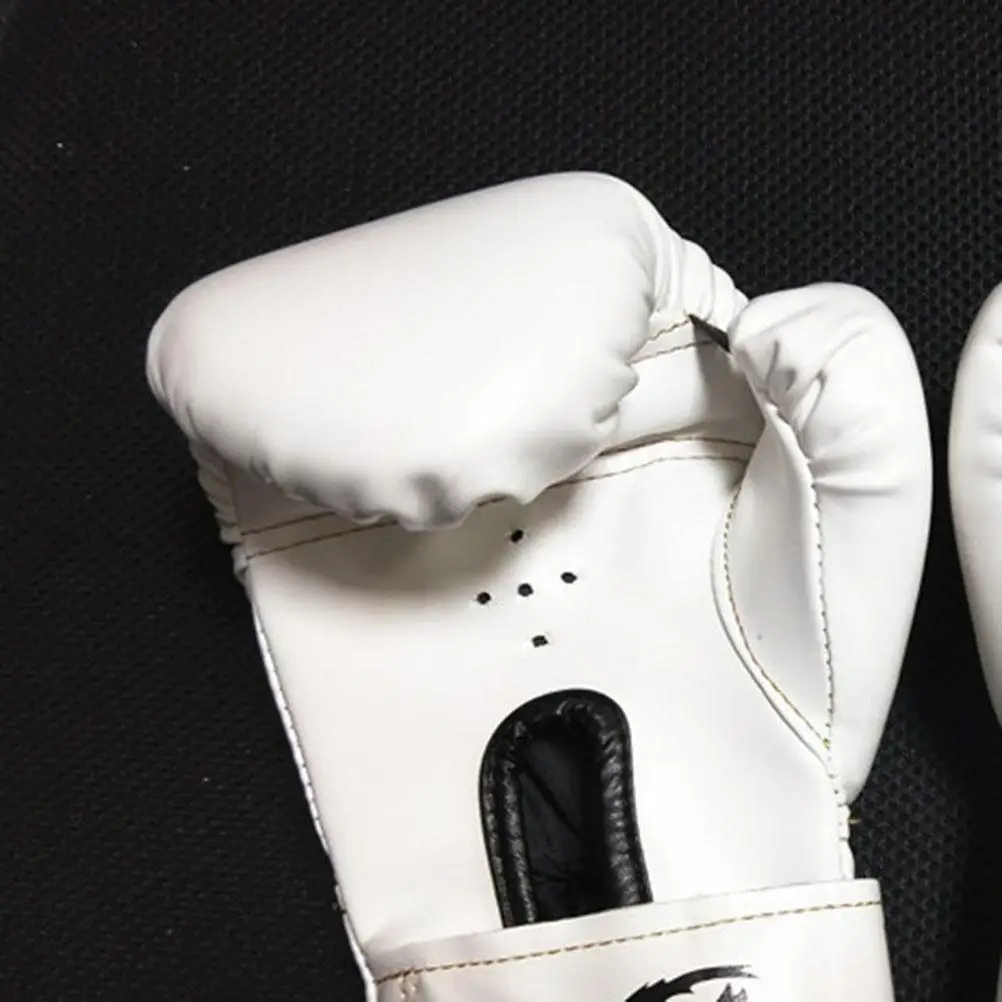 Durable Pu Kids Boxing Gloves White Punch Mitts For Girls Kickboxing Karate Martial Cardio Practice Sparring Training Fists