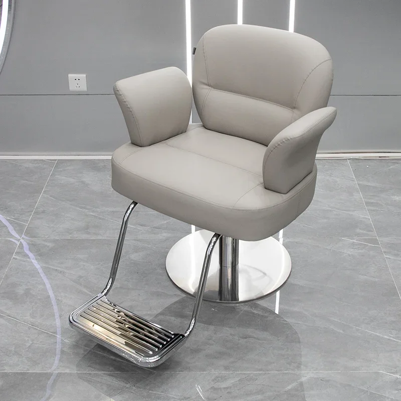 

Hair Salon Simple Comfort Barber Chair Swivel Lift Perm Shave Barber Chair Hair Dyeing Silla De Barbería Salon Furniture WT