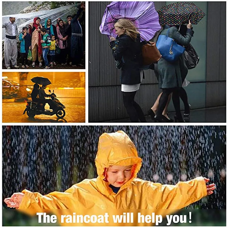 Woman Raincoat Girl Infant Cycling Jackets Rain Coat Poncho Kids Rain Rainwater Pvc Sports Walking Climbing Eva Cloth Hoodie