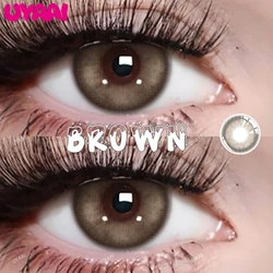 Vivid Color Bionic Iris Contact Lenses | Green, Blue, and Brown Options | Perfect for Daily Wear, Parties, and Travel (Mermaid Brown)