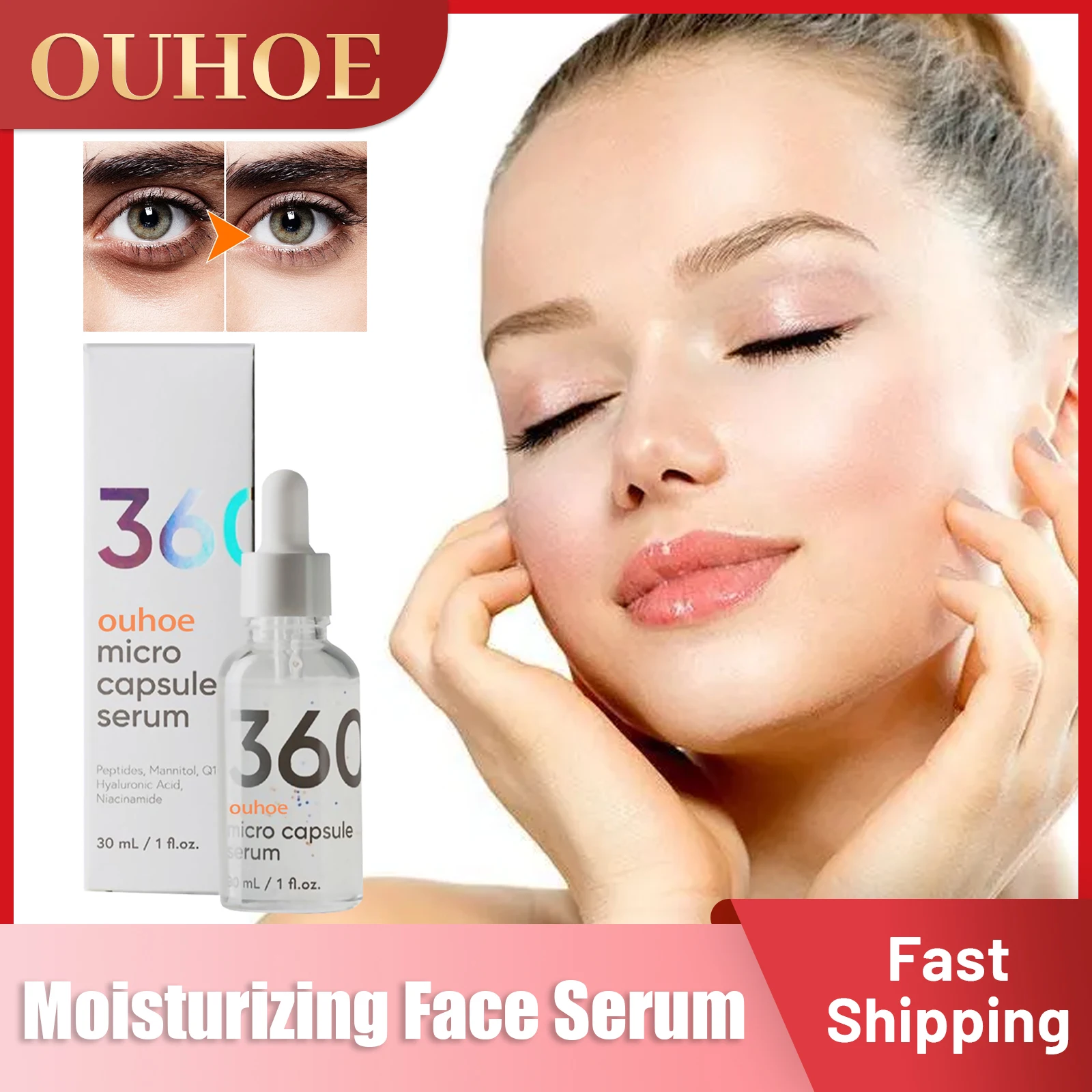 Wrinkle Removal Serum Brightening Skin Whitening Lifting Firming Fade Fine Lines Repair Skin Moisturize Anti Aging Essence 30ml oligopeptide placenta serum moisturizing hydrating face serum acne removal anti wrinkle anti aging whitening skin care