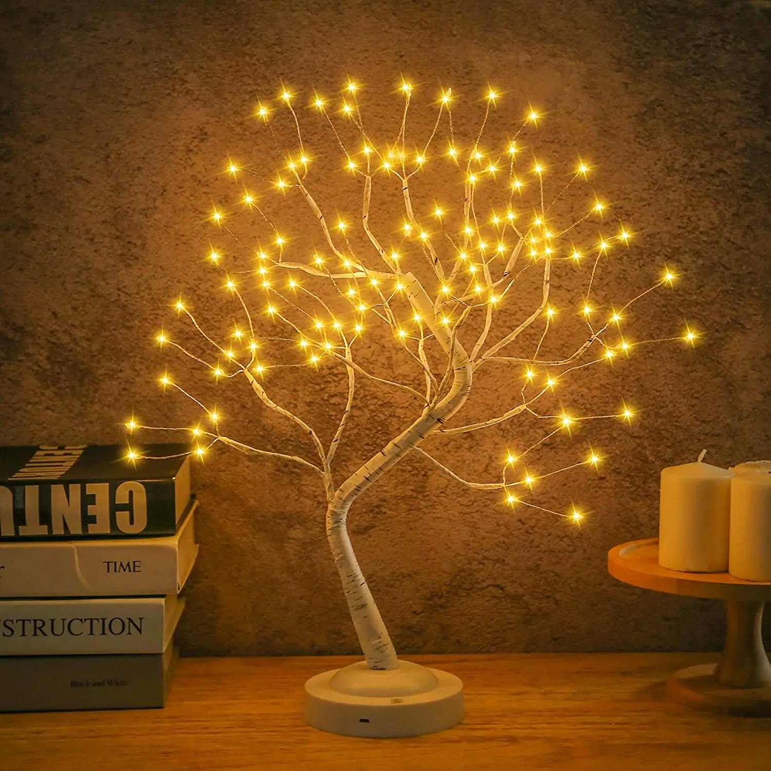 RGB Colorful Birch Tree Fairy Lamp with Switch Remote Control Creative Room  Decor Table Lamp Night Light Holiday Party Lighting - AliExpress