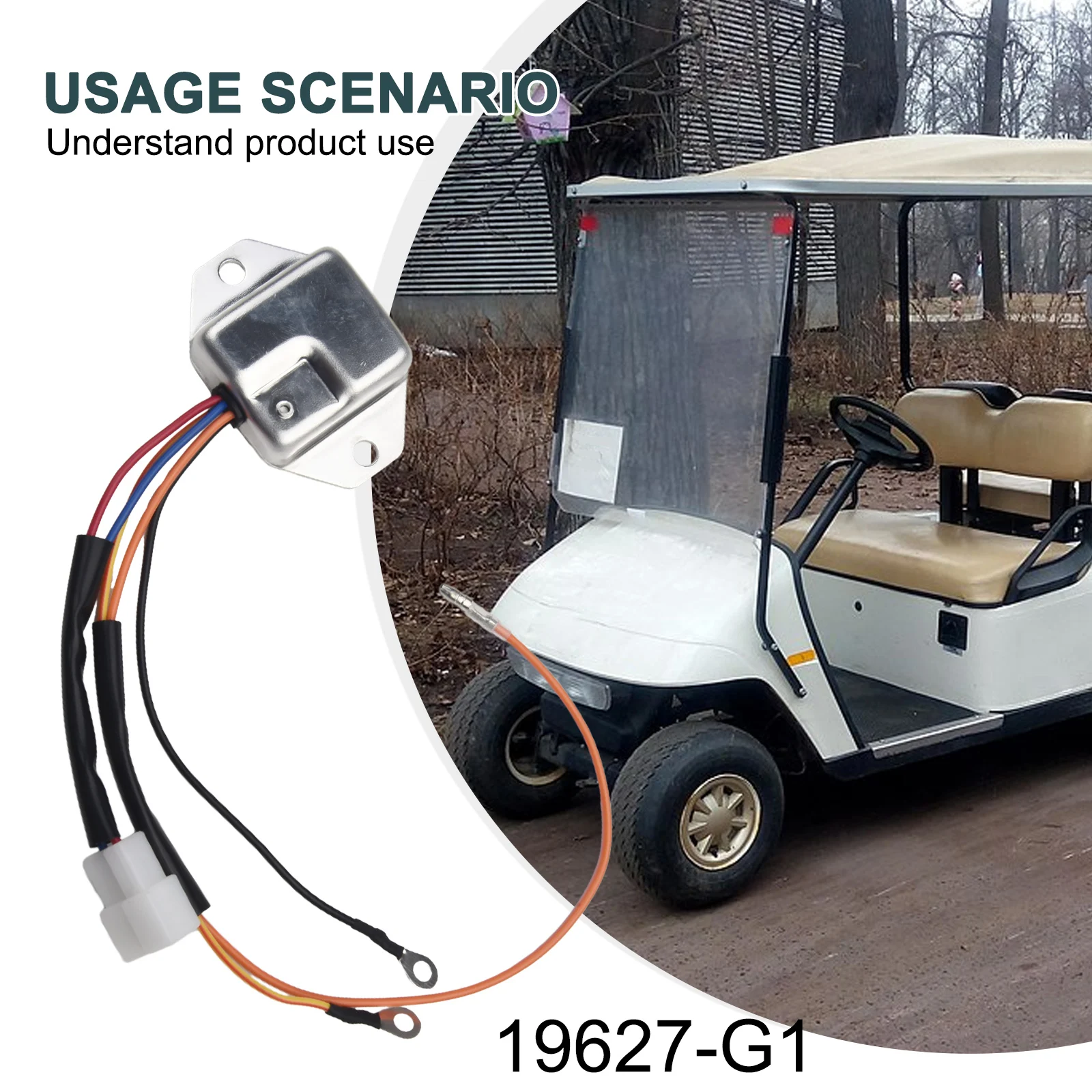 

Зажигатель двигателя в сборе, зажигатель двигателя в сборе для EZGO Gas Golf Cart идеально подходит для 1981 1990 2-х цикловых моделей
