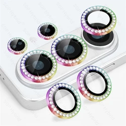 Luxury Diamond Metal Ring Camera Protector Case - S26 Ultra (5PCS) (Colorful - 03)