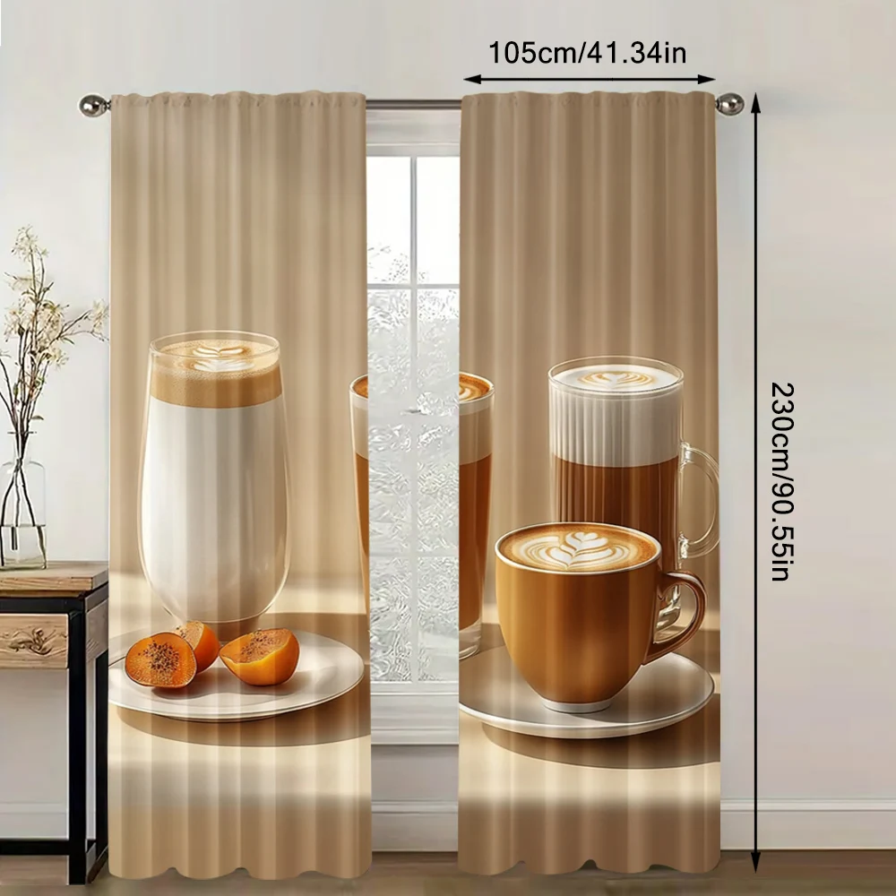 2pc,  Window Drapes Cozy Tea Light Filter Birthday Party Perfect for All Occasions 5