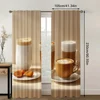 2pc,  Window Drapes Cozy Tea Light Filter Birthday Party Perfect for All Occasions 5