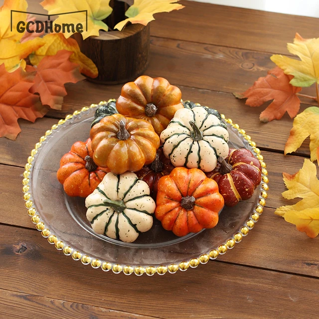 Mini Plastic Artificial Halloween Pumpkin Decor Simulation Vegetable DIY Craft  Halloween Home Party Decor Prop Farmhouse Harvest - AliExpress