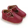 Baby Shoes Classic Stripe Leather Boy Girl Shoes Multicolor Toddler Rubber Sole Anti-Slip First Walkers Infant Moccasins 4