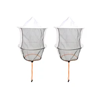 2pcs Stay Protected With Mesh Beekeeping Hat Premium Fabric For Beekeepers Multi-purpose High-quality Fabric 1