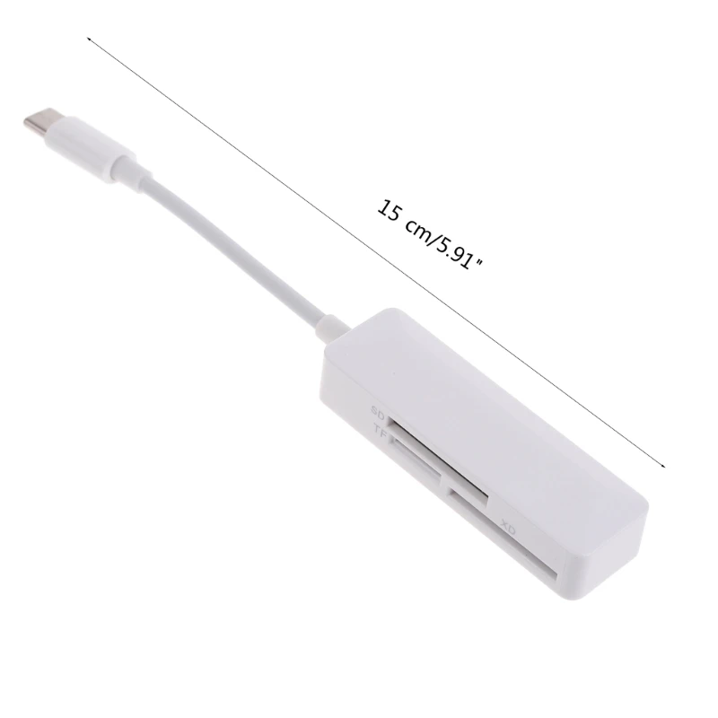 ޴ ī ǵ ۰ USB C 3-in-1 б ÷ ޸ ī ÿ   SDTF ī ǵ