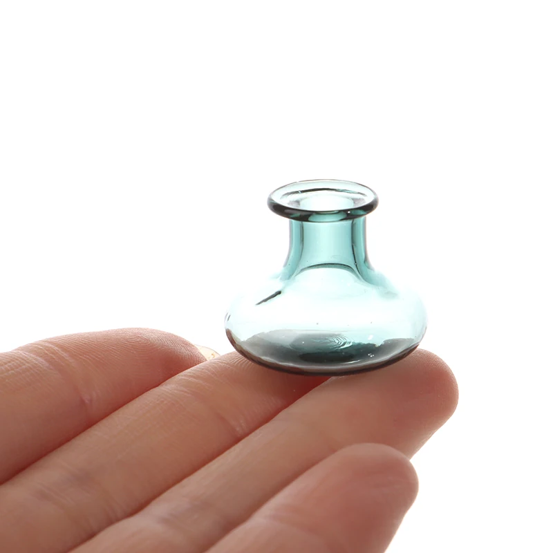 24 Styles 1/12 Miniature Dollhouse Glass Vase Mini Flower Vase for Doll House Decoration Accessories