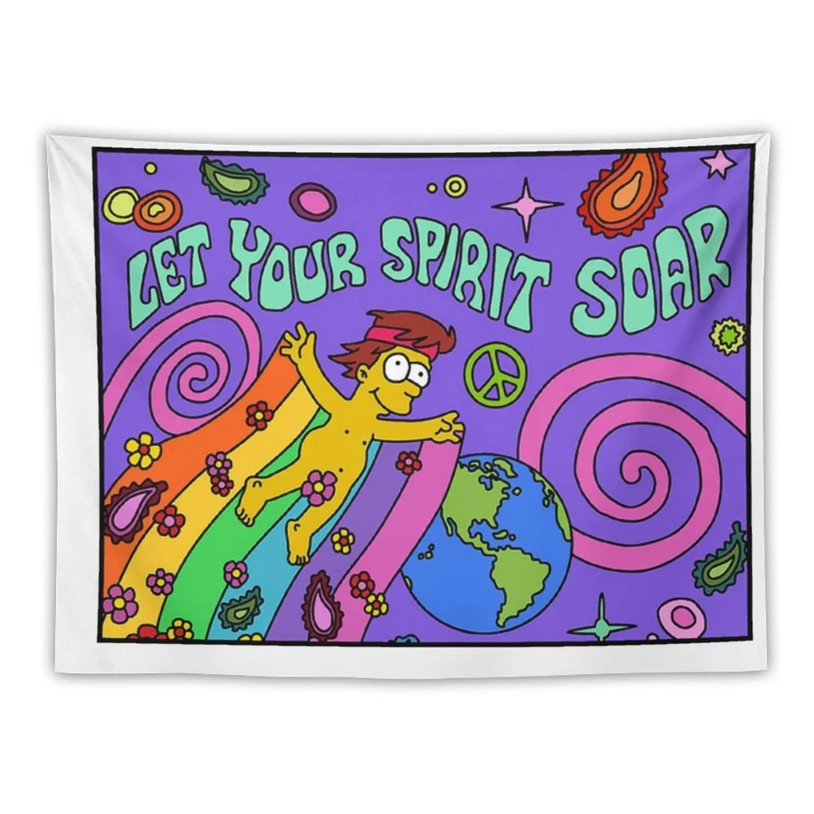 

Let Your Spirit Soar Tapestry Kawaii Room Decor Aesthetic Room Decoration