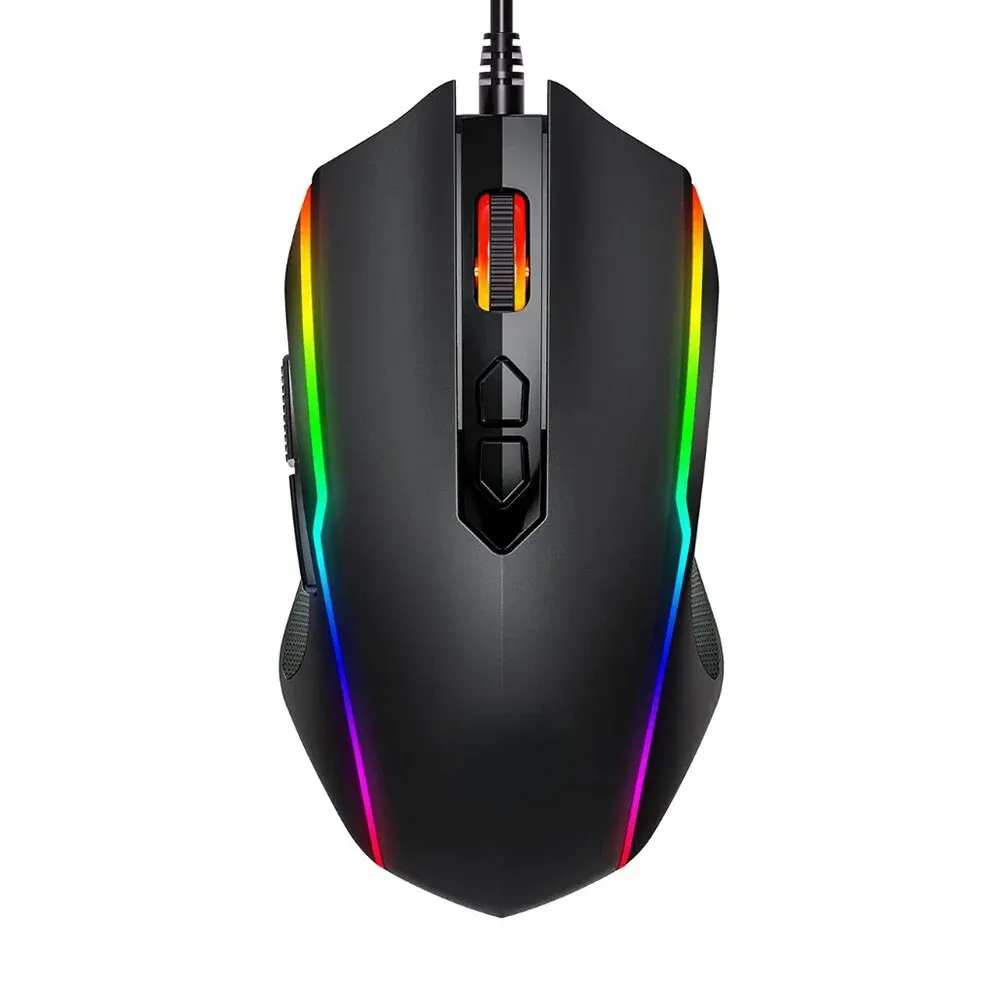 

RGB Gaming Mouse 8 Programmable Buttons 7200 DPI Adjustable Optical Wired Mouse Game Mice With Fire Button For Gamer PC