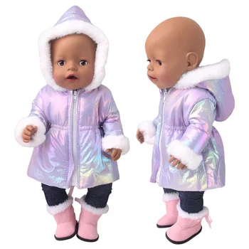 43 cm Doll Clothes Down Jackets Warm Coat for American Girl Doll Accessories Fashion New Baby Born Down Jackets Suit 18inch Doll 1