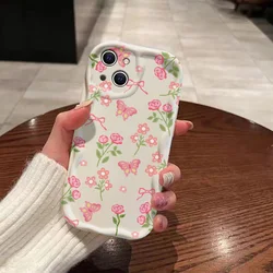 Pink Cute Flowers Phone Case with Bracelet - Stylish Protective Back Cover for Vivo V30 Pro 5G (NYGDB - CJN1b4)