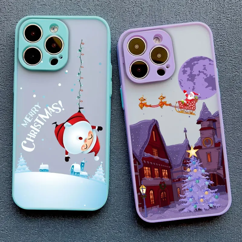 Festive Winter Snow Scene Shockproof Phone Case - Durable Hard Cover s
