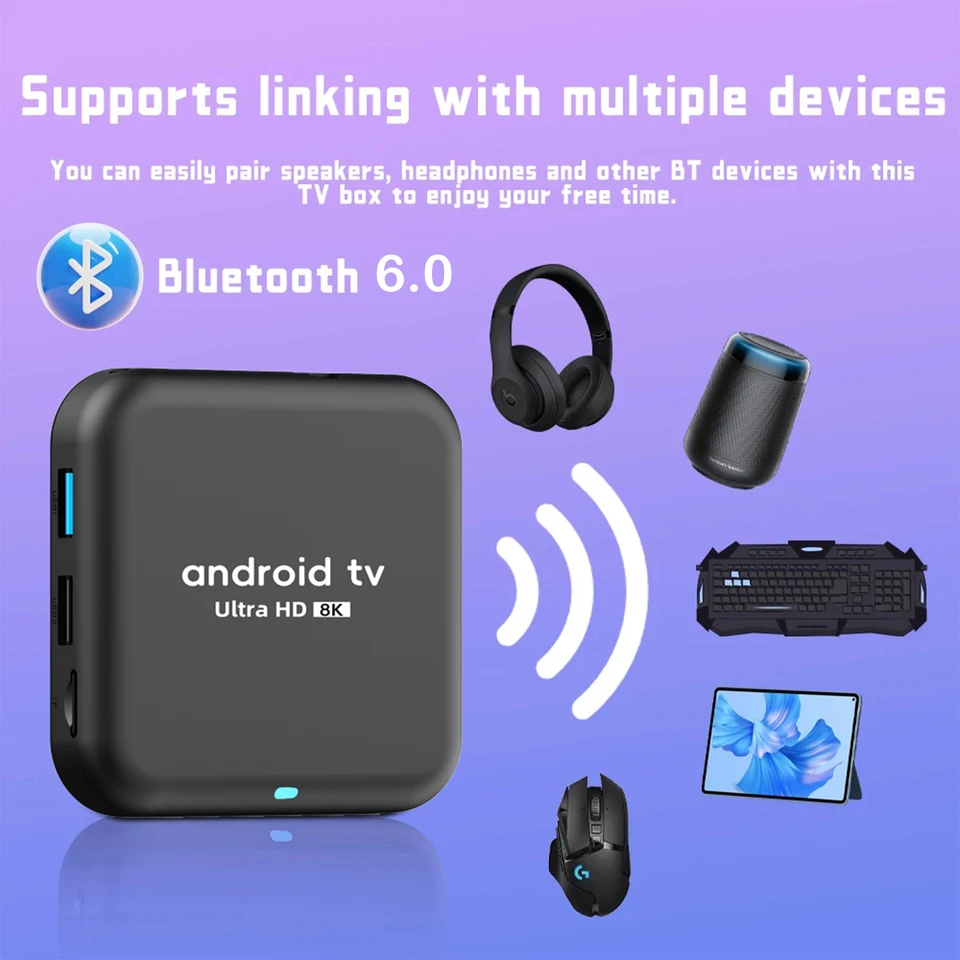 New RK3518 Smart TV Box Android 16 Q18 Quad Core Cortex A53