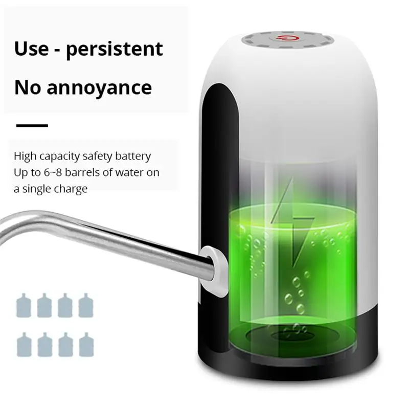 Automatic Water Bottle Pump USB Charging One Button Automatic Switch Of Dispenser 1pc water dispenser water bottle pump water pump water dispenser pump