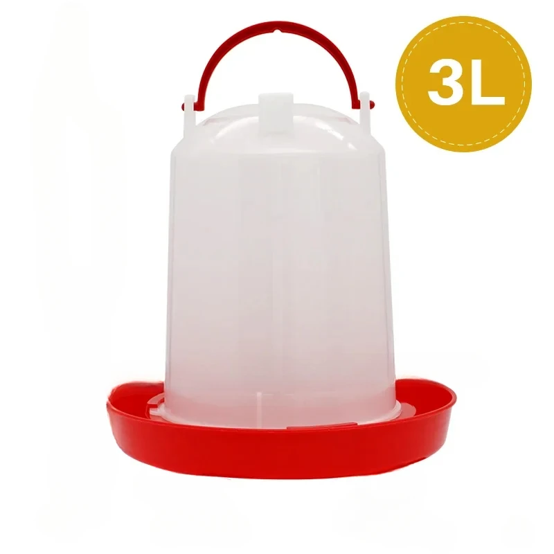 Poultry Waterer 1Pc 1.5kg/3L Automatic Drinker Bucket Chicken Feeder Barrel Quail Drinking Farm Chicken Coop Water Supply