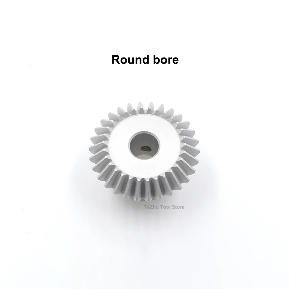 1Pcs 1:1 Bevel Gear 1Mod 15/20/25/30 Teeth Aluminium Alloy 90 Degrees Meshing Angle Steel Gear Bore 4/5/6/8/10/12mm Keyway Bore