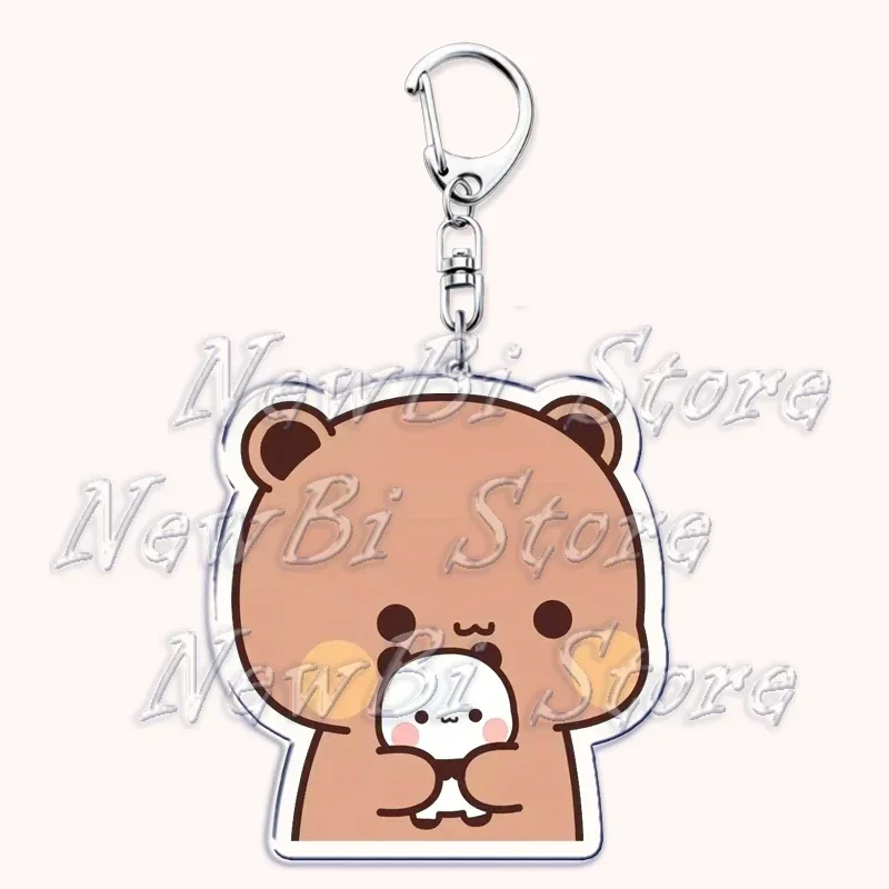 key chains key rings mobile phone keychain phone keychain bear keychains Super Cute Bubu Dudu Keychains Baby Yier Bear Panda Keyring for Accessories Bag Key Chain Jewelry Fans Couple Love Fans Gifts