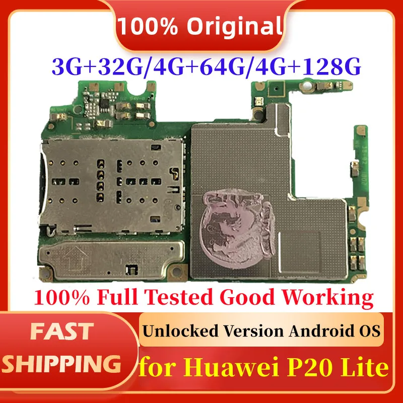 100-Original-Motherboard-for-Huawei-P20-Lite-Unlocked-Mainboard-with ...