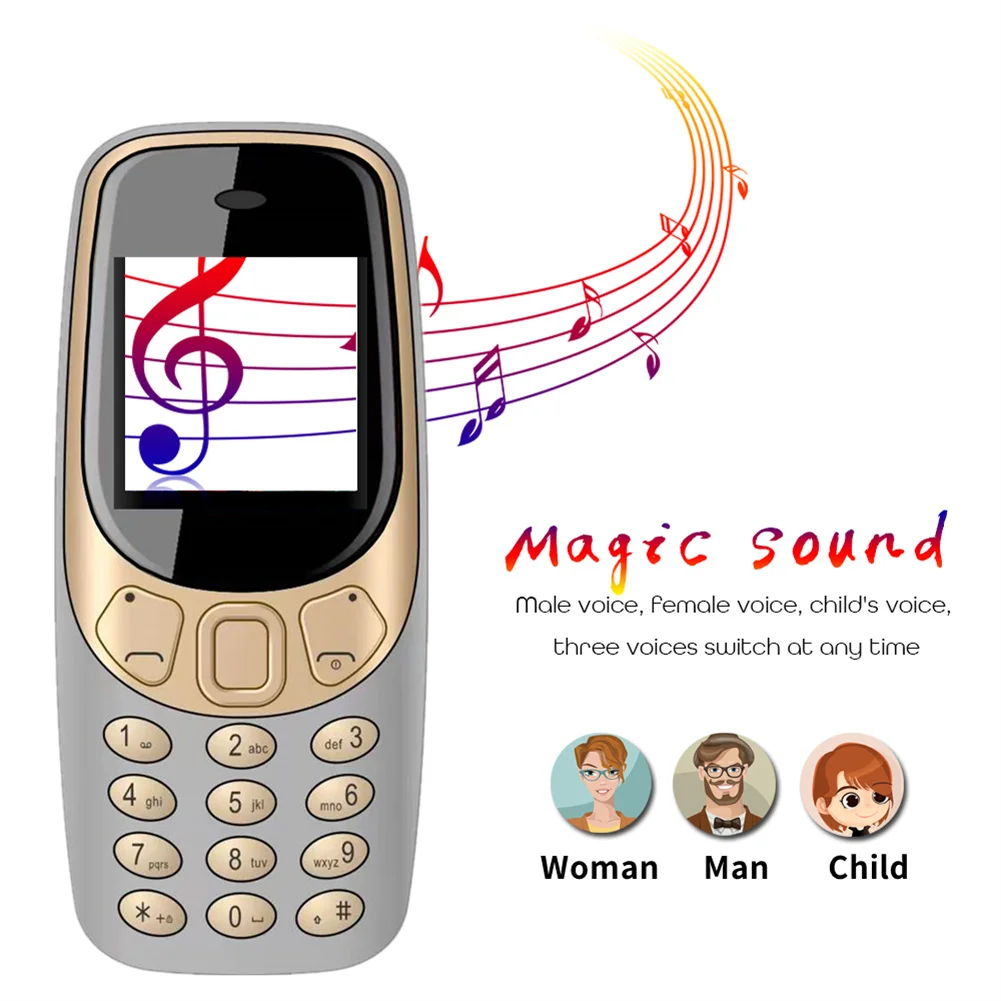 New Q3308 Pro 3 SIM Card 3 Standby Mini Small Mobile Phone Dial Magic Voice Fm Radio Celulares Wireless Call Recording Cellpone mobile phones