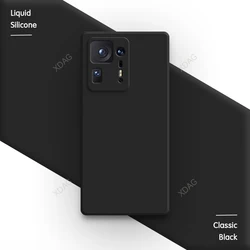 Premium Liquid Silicone Square Phone Case - Minimalist Protective Back Cover for Xiaomi A3 (Classic Black)