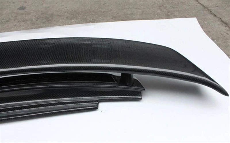Real Carbon Fiber SPOILER For Audi R8 V8 V10 GT 2007 2008 2009 2010 2011 2012 2013 2014 2015 REAR WING TRUNK LIP SPOILERS - - Racext 23
