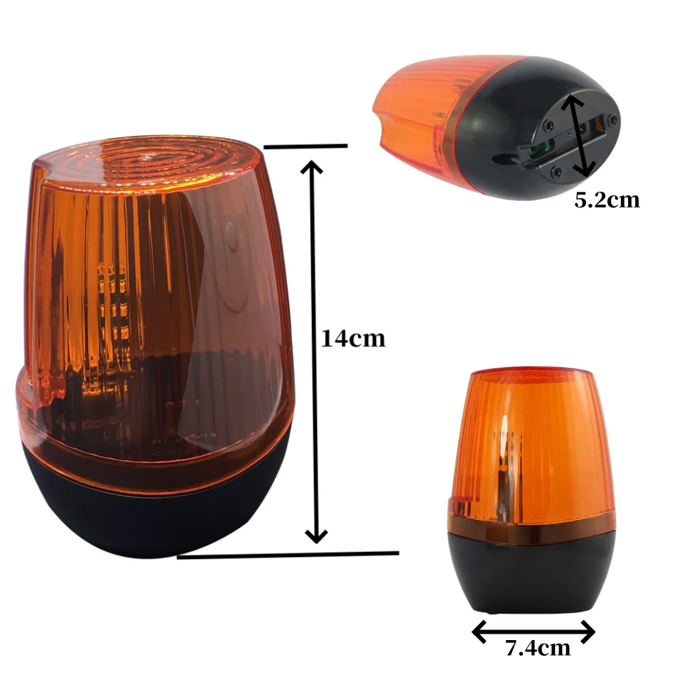 LED Signal Alarm Light Strobe Flashing Emergency Warning Lamp 12-265V AC DC outdoor wall mount for Automatic Gate Opener emergency warning lamp warning light security flashing light warning beacon light