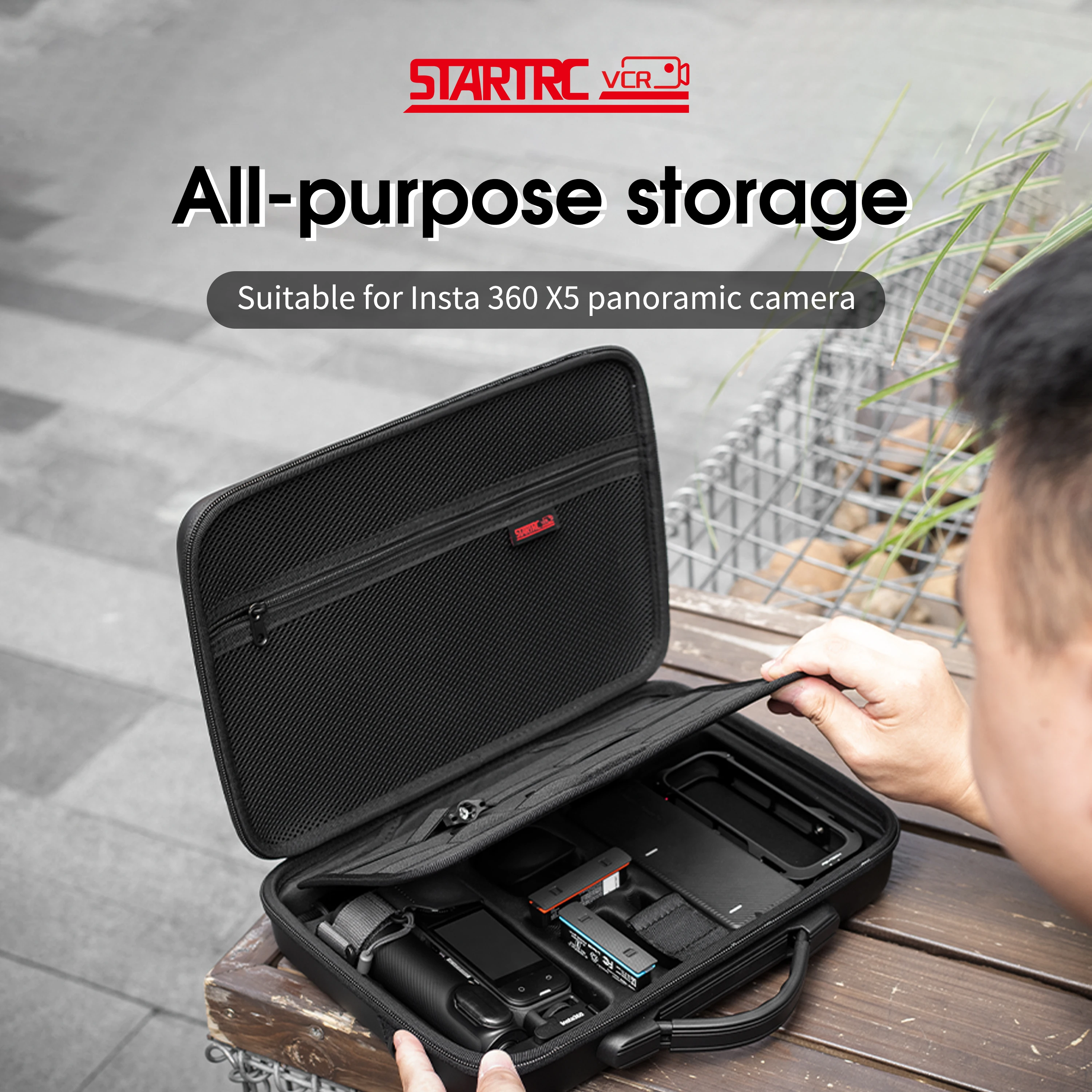 Étui transport Insta360 X5 - Sac rangement voyage portable