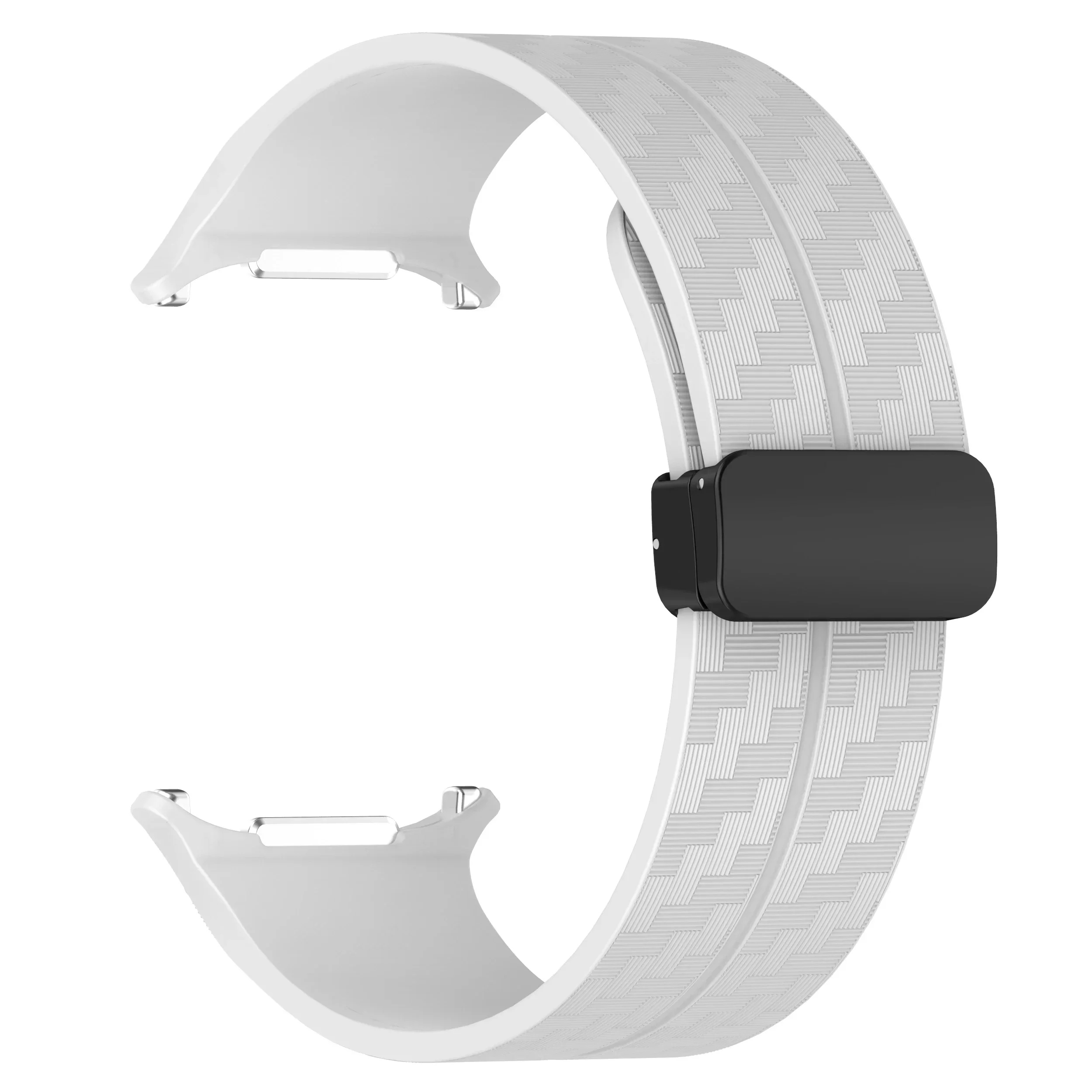 Silicone Sport Strap with Magnetic Folding Clasp - Premium Replacement Bracelet