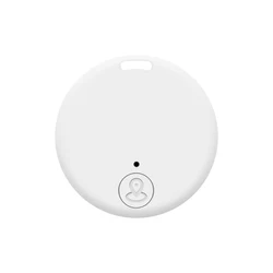 Compact Bluetooth GPS Tracker - Smart Anti - Loss Device for Keys, Luggage, Pets, Kids, Bags, and Wallets (White)