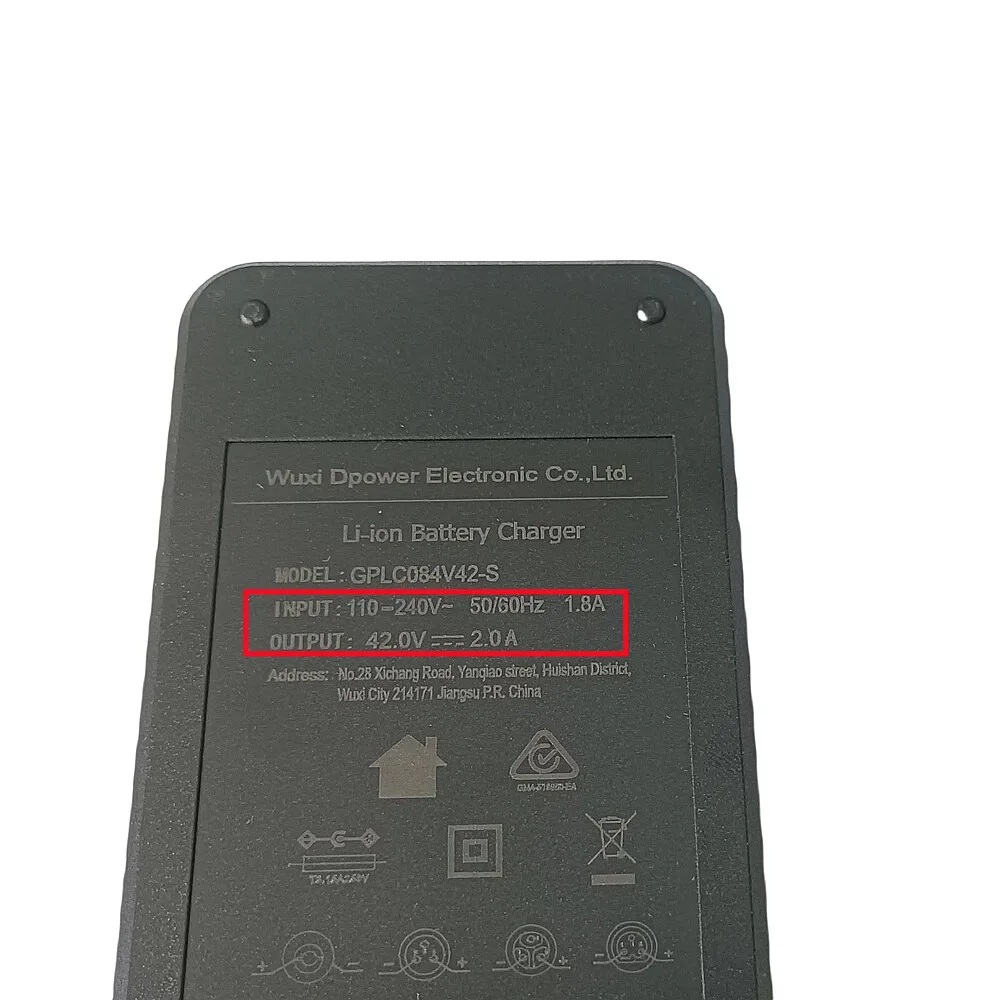 オリジナル充電器 42V 2.0A HIMO Z16 C20 Z20 電動自転車自転車 