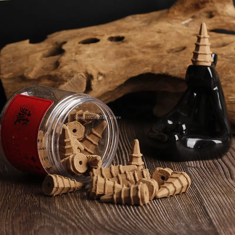 

Hainan Aloes Backflow ароматизатор типа башни Природный 4A аромат DIY для дома и офиса для поклонения Будде благовония для очистки воздуха