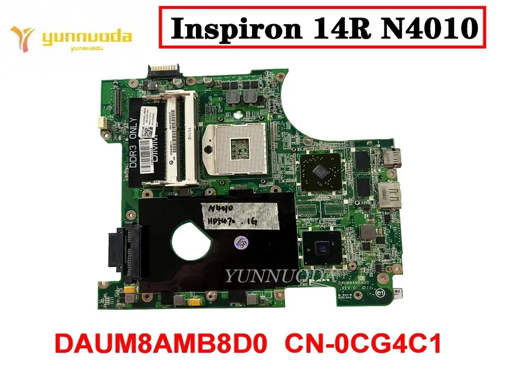 

Оригинальная материнская плата для ноутбука DELL Inspiron 14R N4010 HD5470 1 ГБ HM57 DAUM8AMB8D0 CN-0CG4C1 протестирована хорошая бесплатная доставка