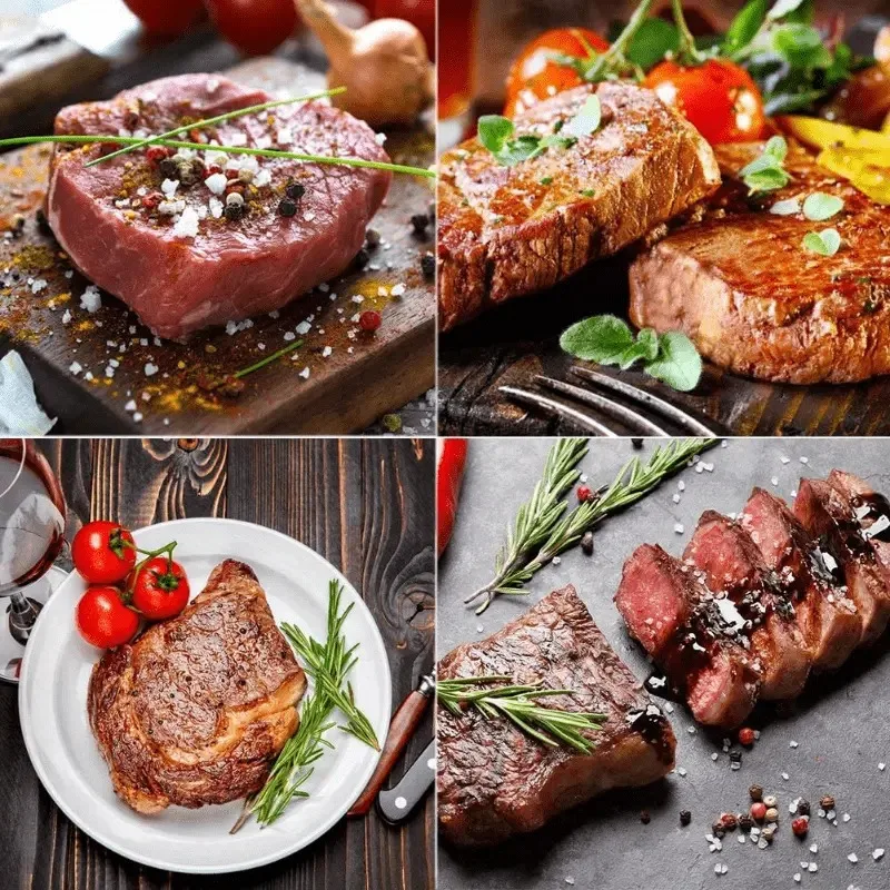 Duty Meat Mallet Stainless Steel Double-Sided Meat Tenderizer Tool for Steak Chicken Pork Fish and Veal Kitchen Cooking Hammer