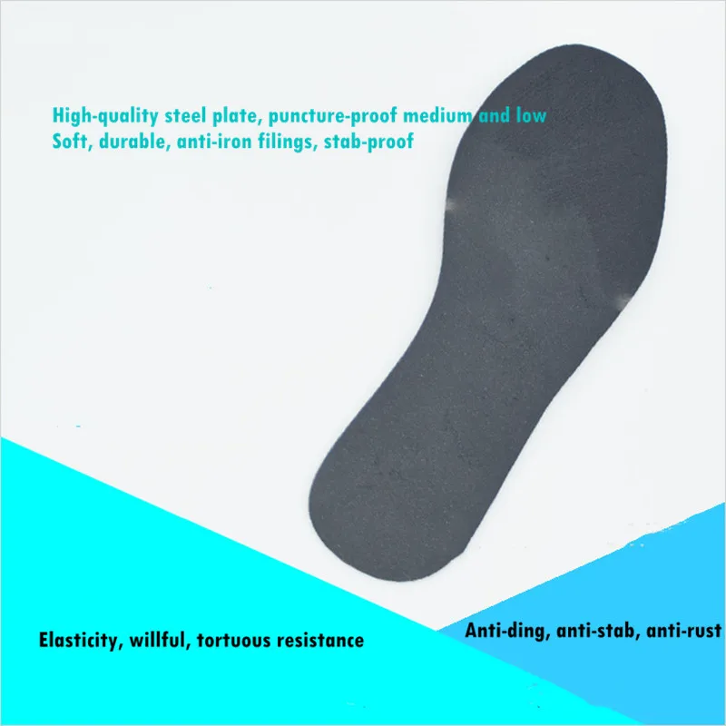 Steel Safety Insoles For Shoes  Anti-piercing Stab-resistant Wear Soft Outdoor Site Anti-puncture Pads Foot Shoes Accesories