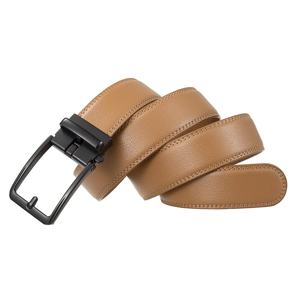 9 Farben Hochwertige Echtleder-Klickgürtel für Herren Luxusmarken-Designer Automatische Schnalle Herren-Jeansgürtel Männlicher Taillengürtel – Detail 14