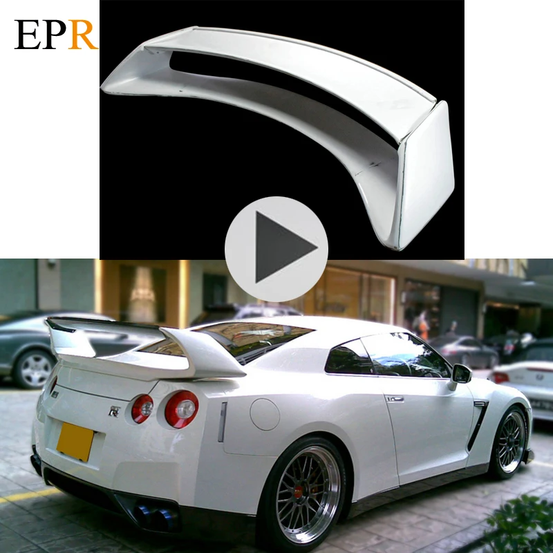 Araba aksesuarları R35 GTR arka Spoiler FRP Fiber cam araba Styling