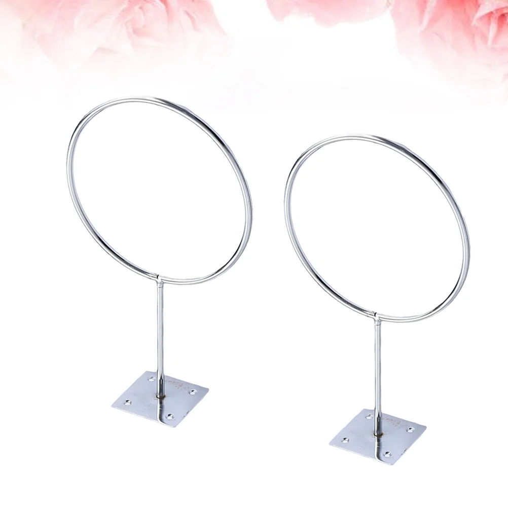 

Wall Mounted Storage Rack: 2pcs Basketball Football Display Storage Rack Metal Holder for Volleyball Soccer Exercise