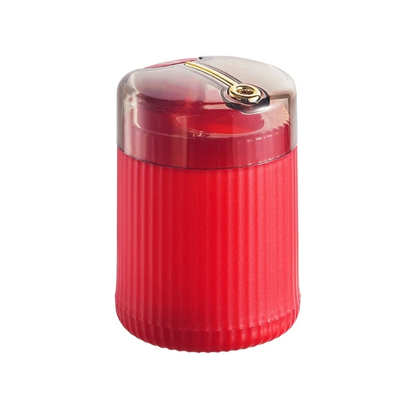 Cylinder Toothpick-Case Toothpick Dispenser Portable-Press Type Toothpick Holder Push-Type Toothpick Round Dispenser
