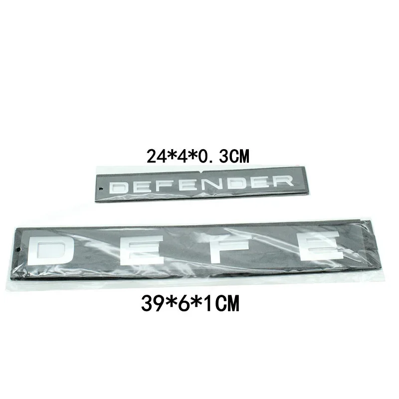Premium DEFENDER Car Emblem Sticker - Sleek Decal for Trunk, Hood, or Bonnet