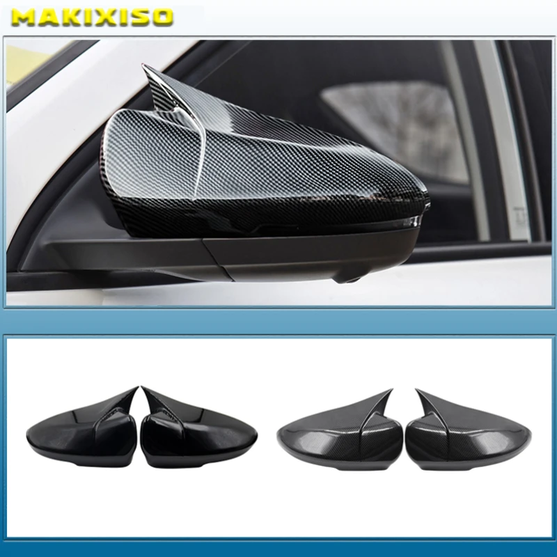 

2Pcs For MG MG6 17-21 Car Rearview Mirror Emblem Decal Decoration ABS Fiber Pattern Rearview Mirror Protector Cover Car Styling