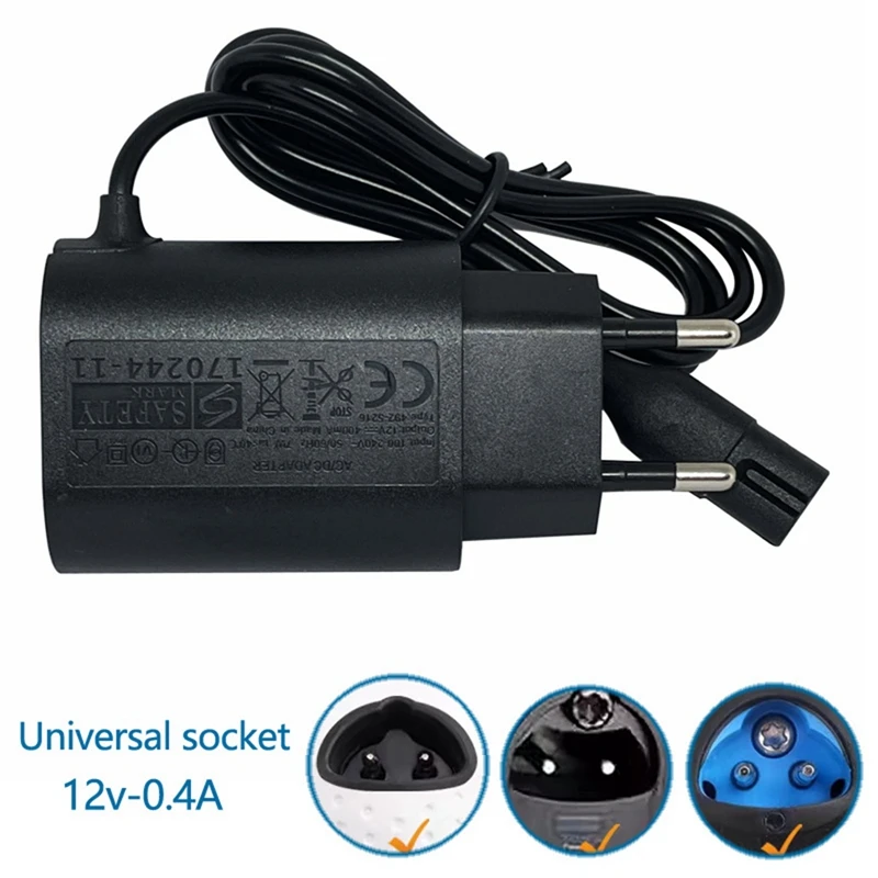 12V 0.4A Replacement Shaving Charger for Braun Series S3 S5 S7 S8 S9 Electric Shaver Charger Adapter EU Plug accessories replacement